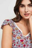 Blouse manches courtes col V