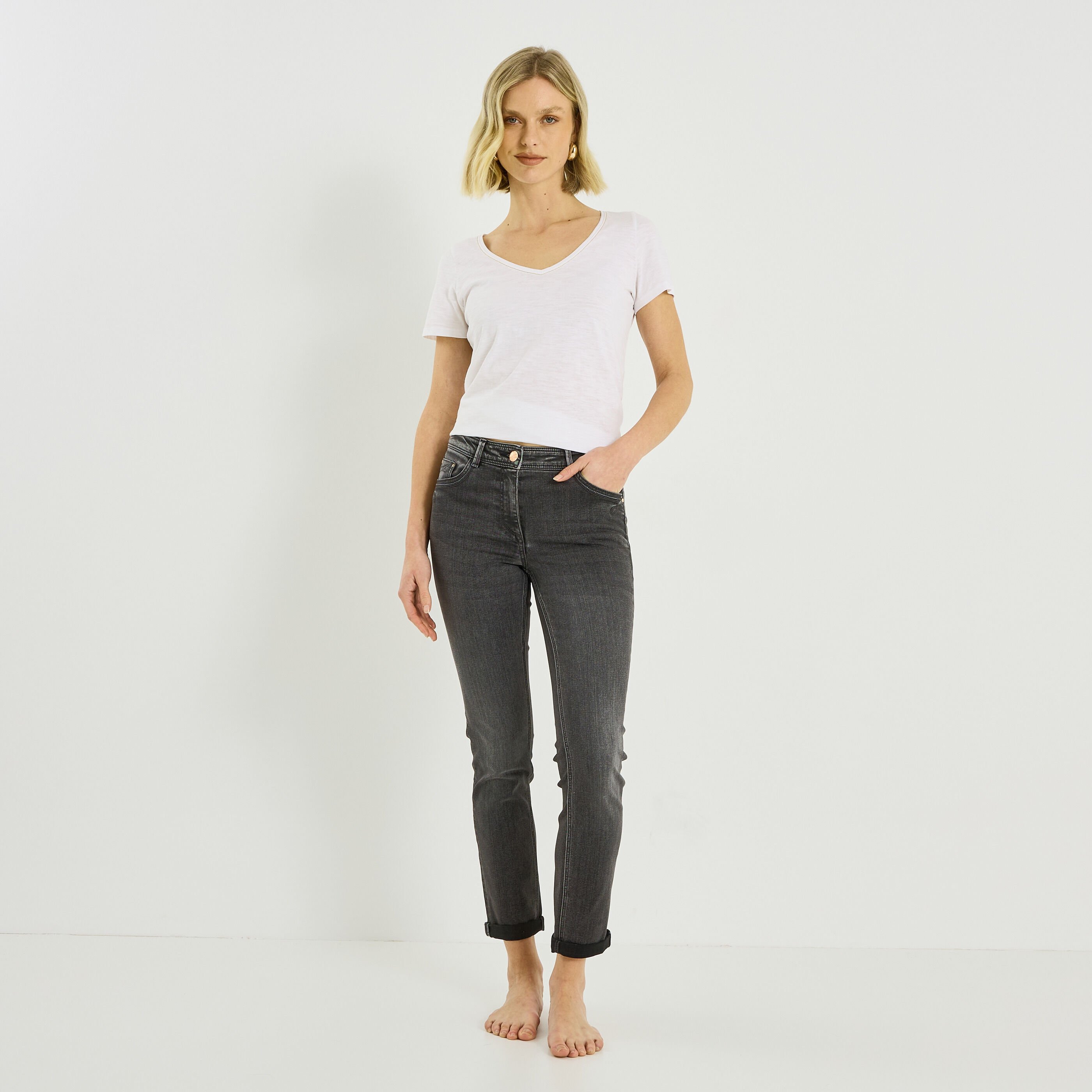 Jean slim raccourci TOKYO R01 femme