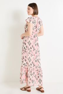 Robe longue imprimée femme