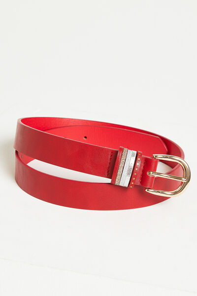 Ceinture à passants multicolores femme