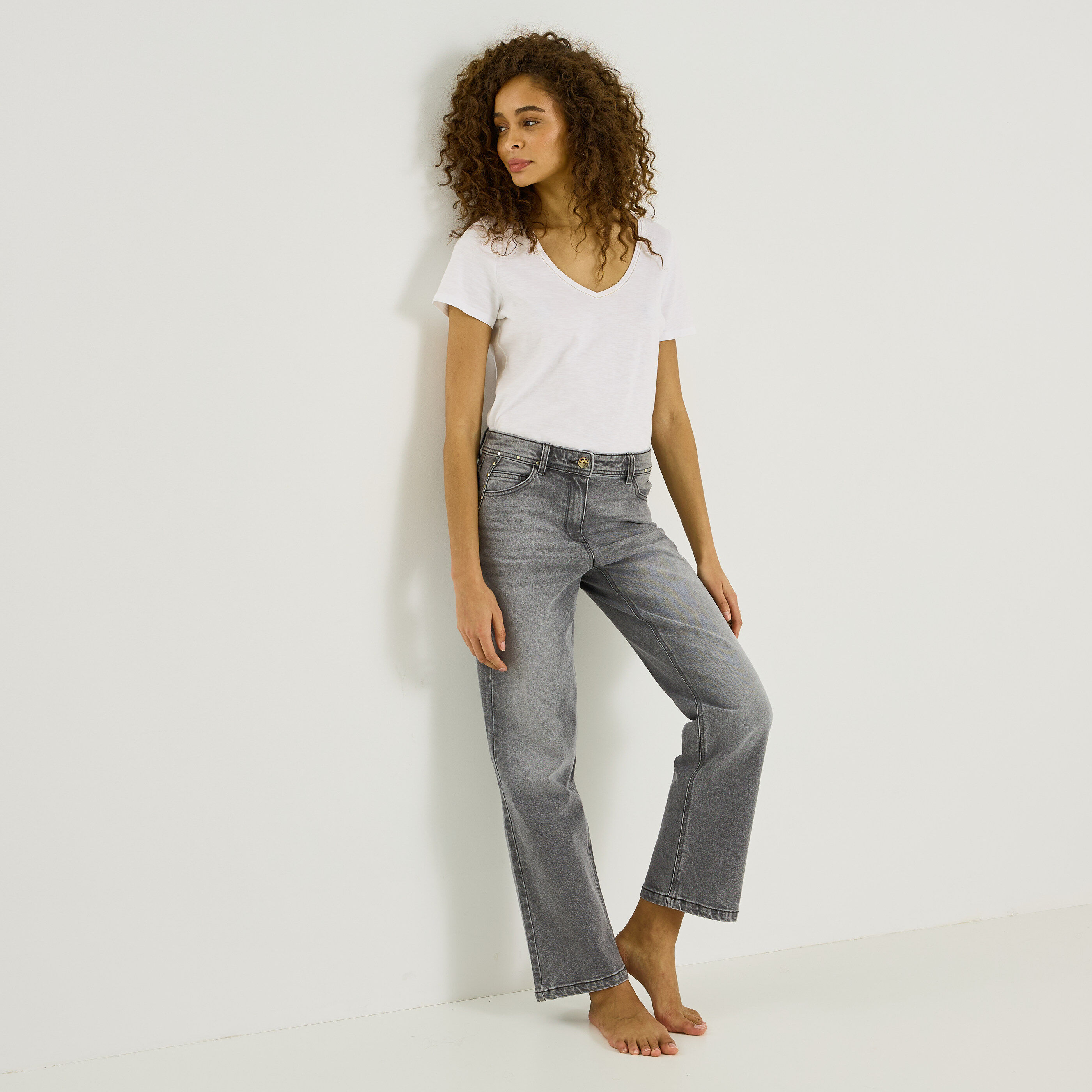 Jean droit raccourci NEVADA D01 femme