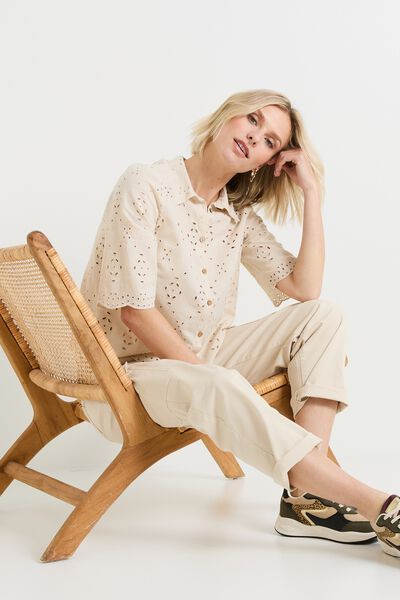 Chemise broderie femme