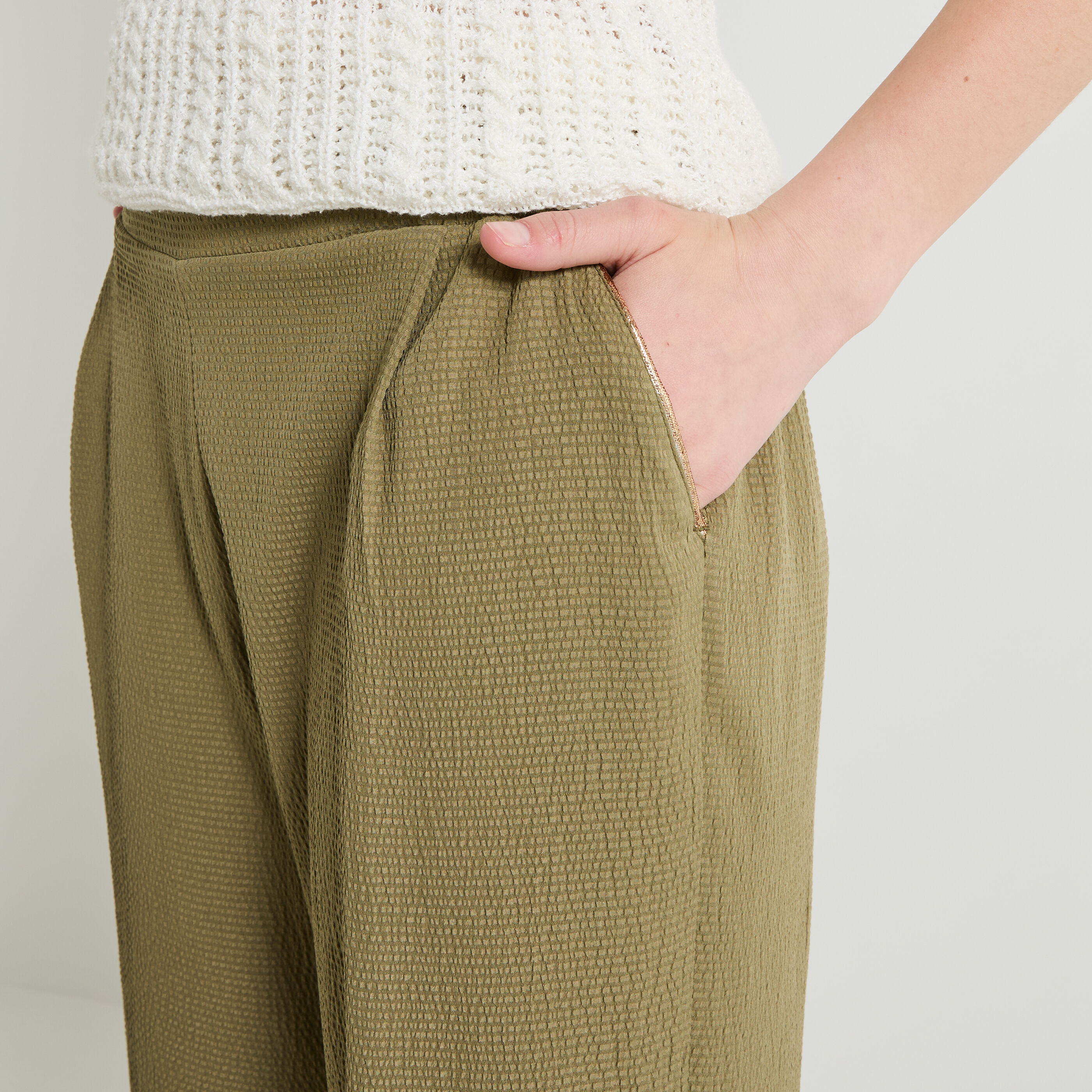 Pantalon large femme