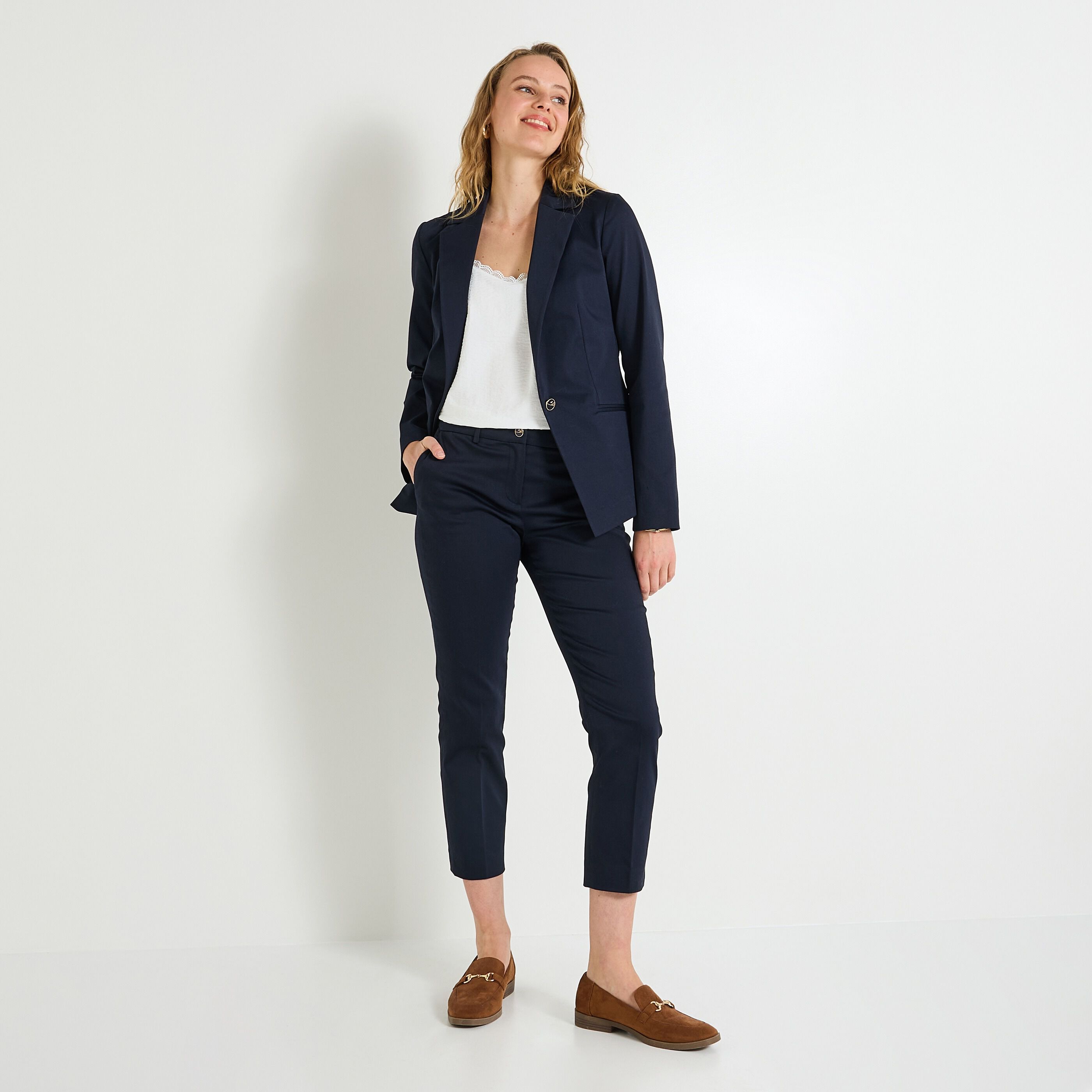 Pantalon cigarette femme