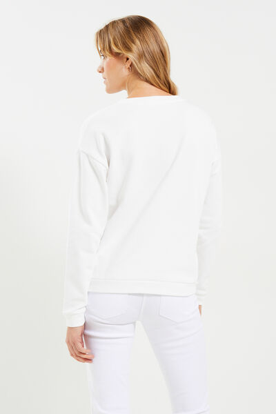 Sweat brodé femme