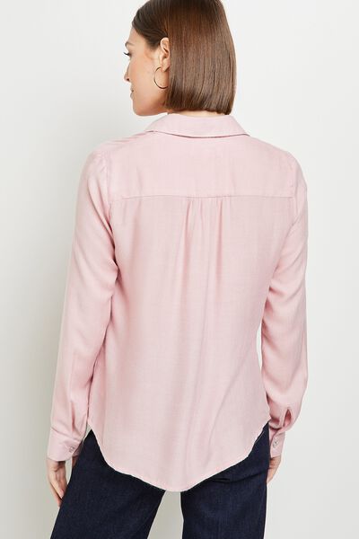Chemise rose pâle femme