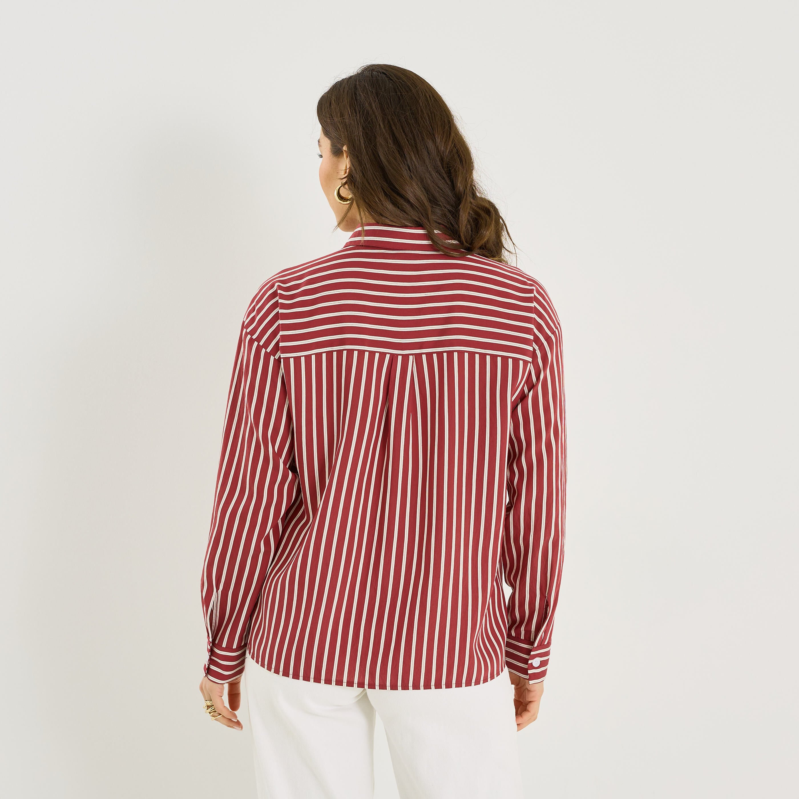 Chemise &agrave; rayures femme