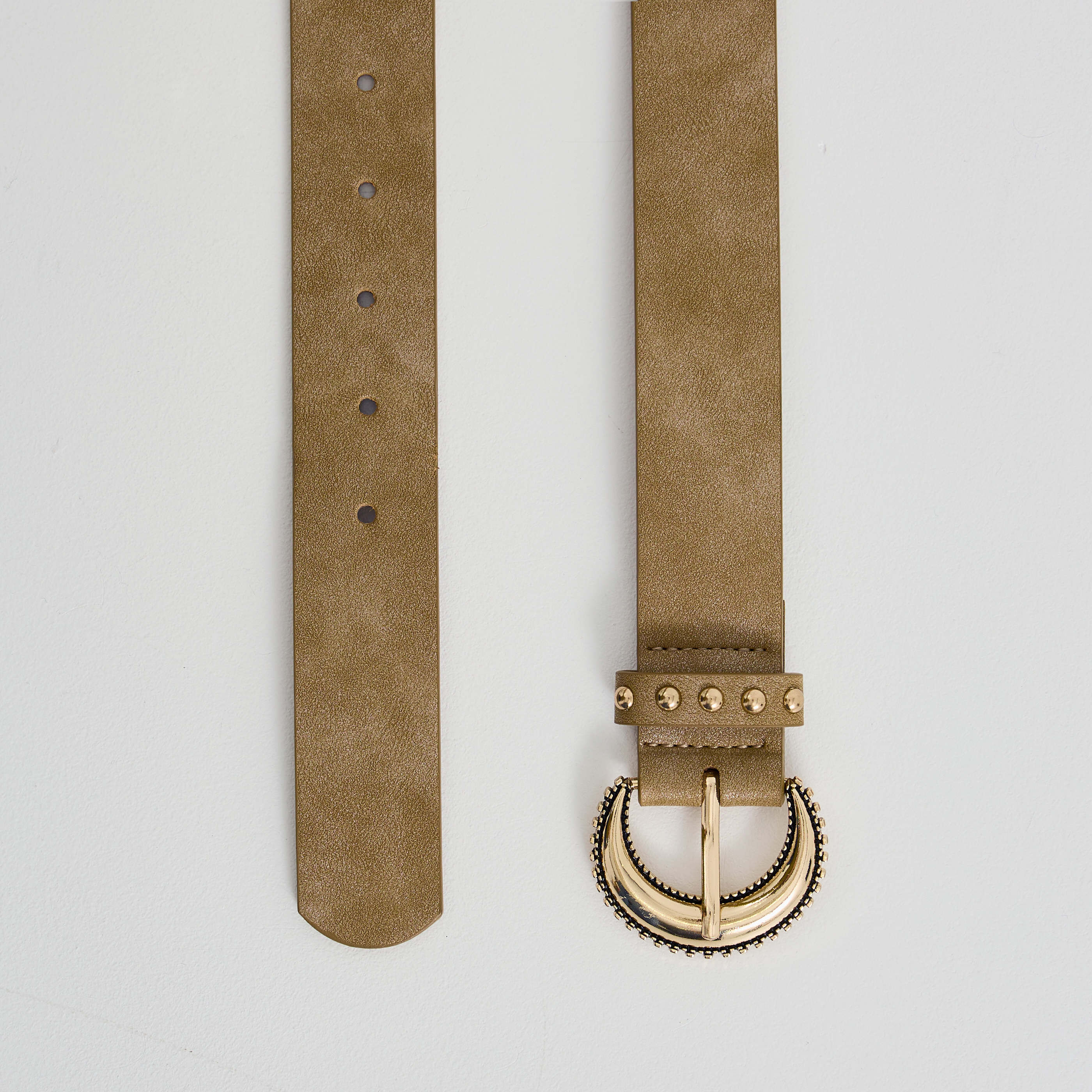 Ceinture iris&eacute;e avec studs femme