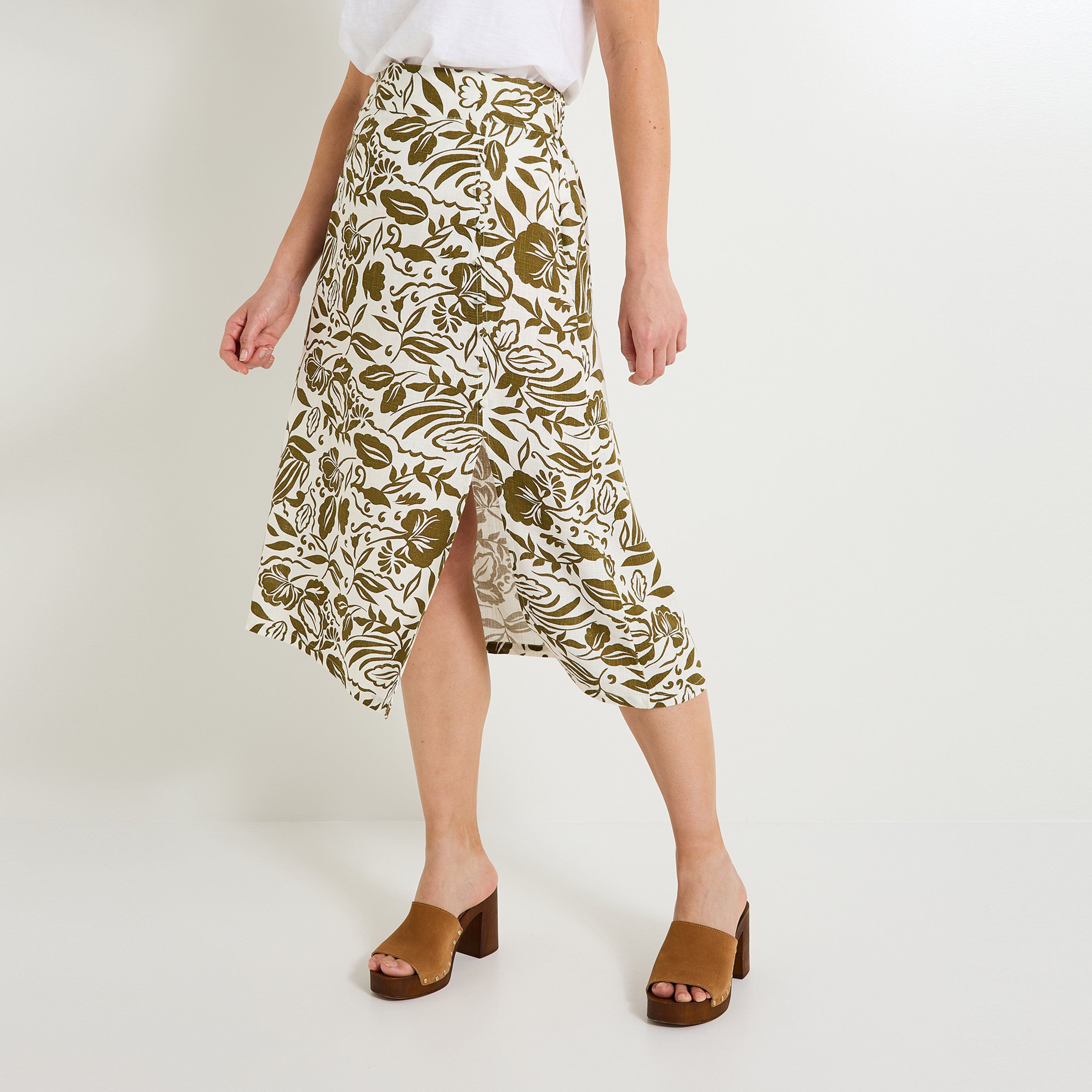 Jupe mi-longue femme