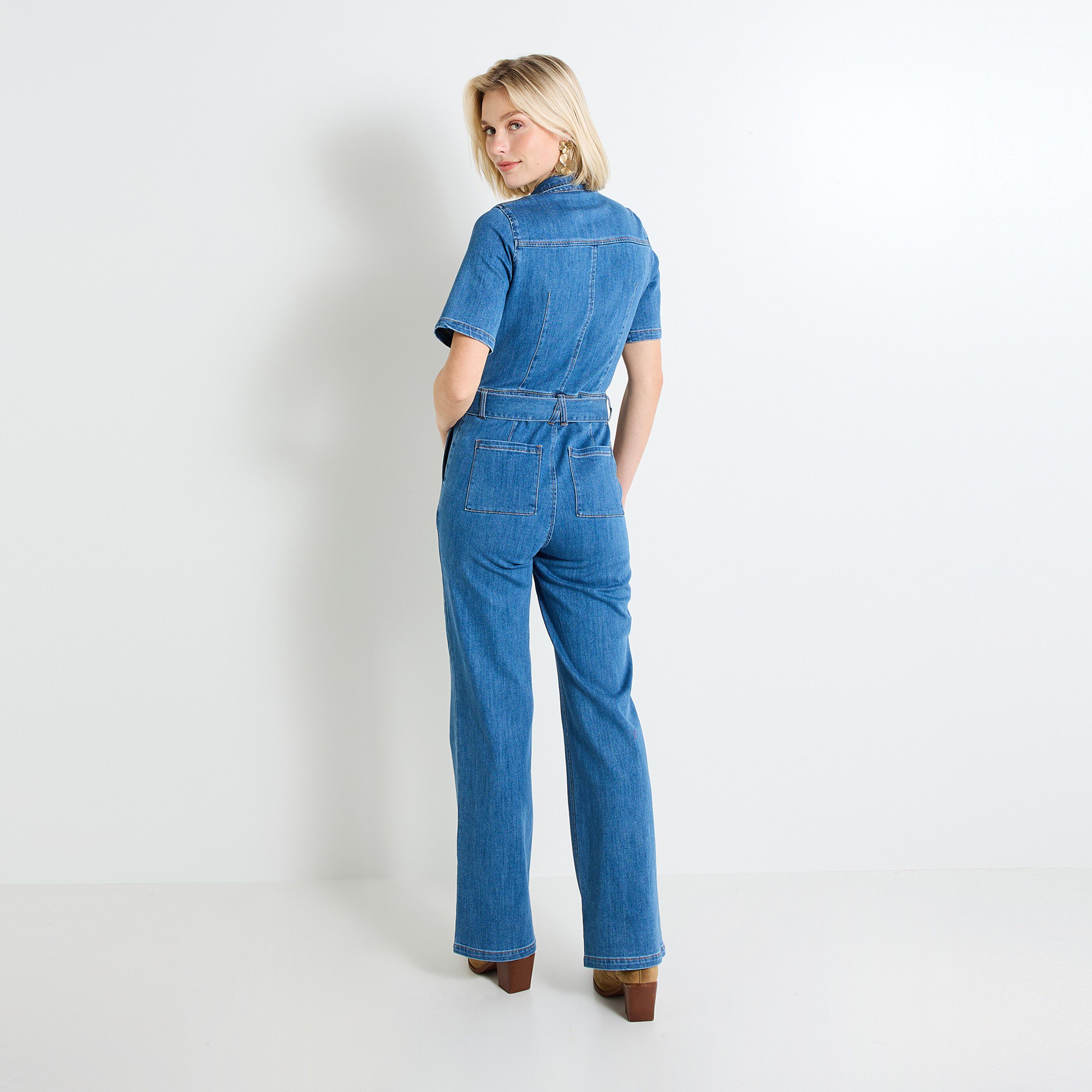 Combinaison en denim femme
