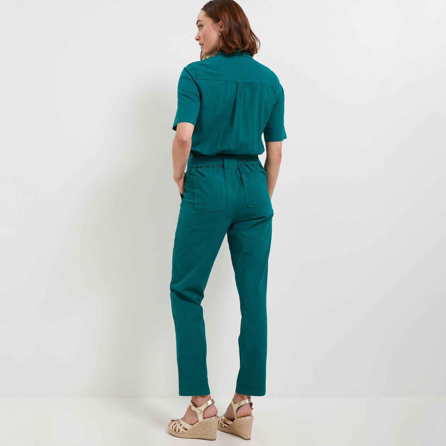 Combinaison pantalon zippée femme