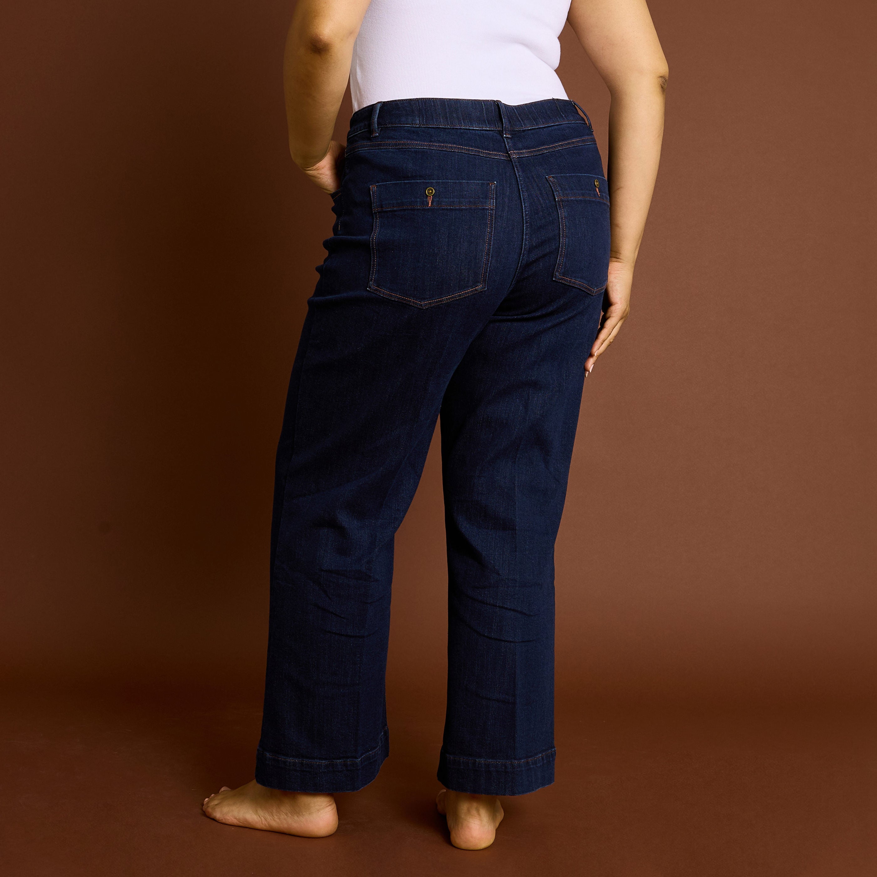 Jean flare raccourci KANSAS RF02 femme