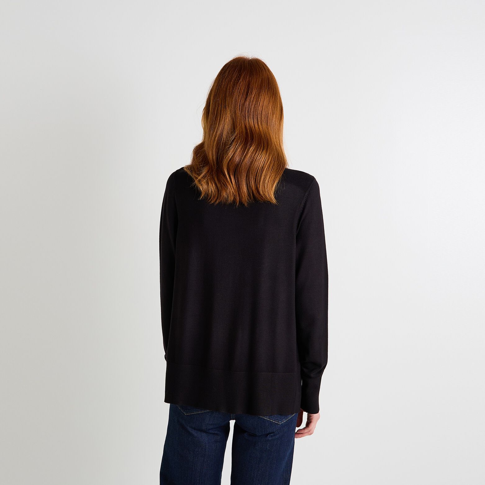 Gilet col rond femme