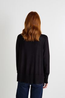 Gilet col rond femme
