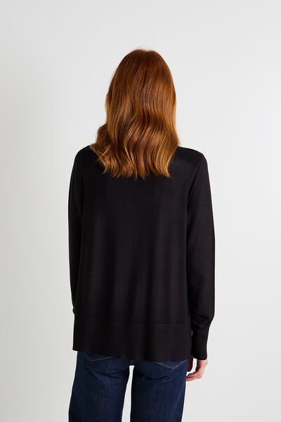 Gilet col rond femme