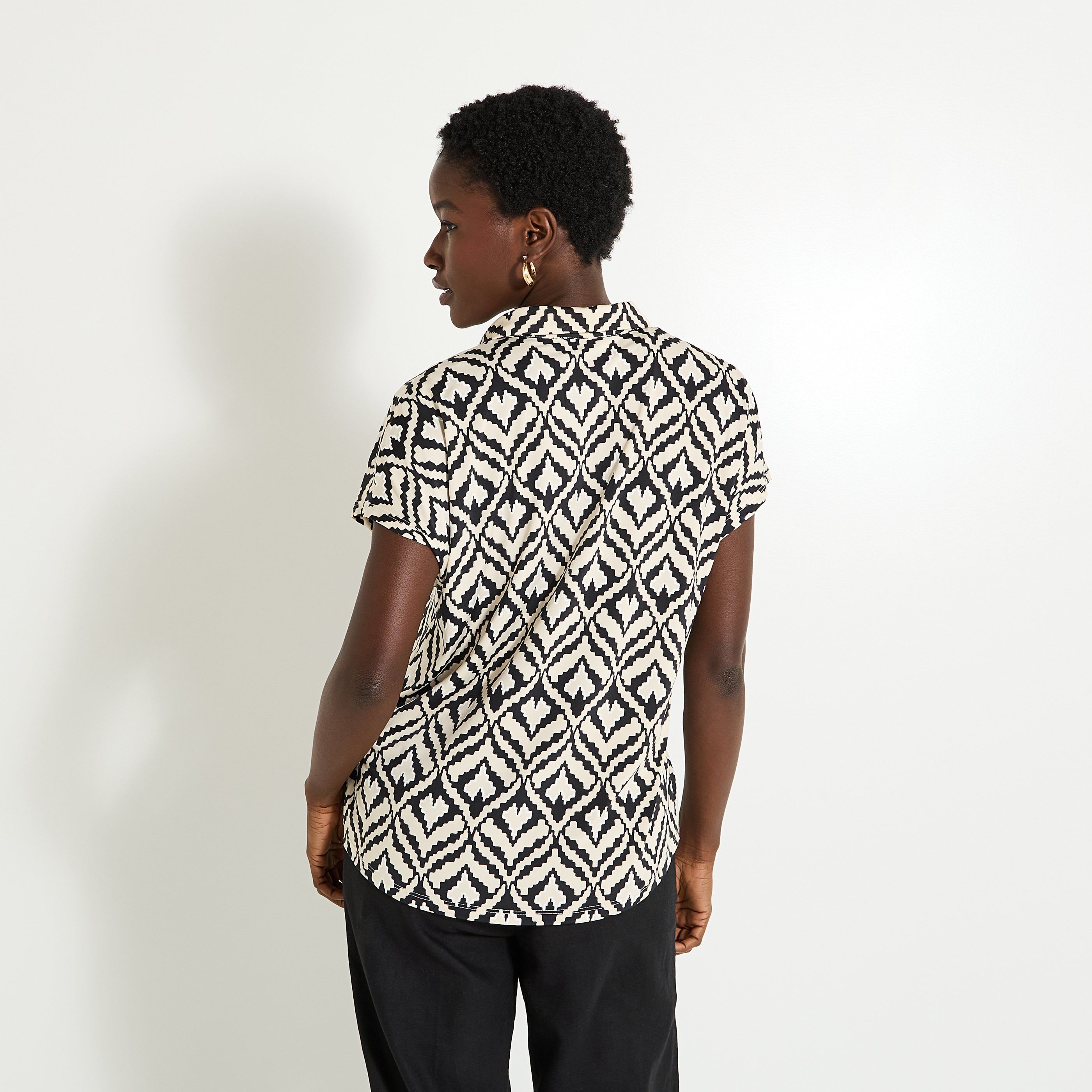 Chemise imprim&eacute;e en venezia femme