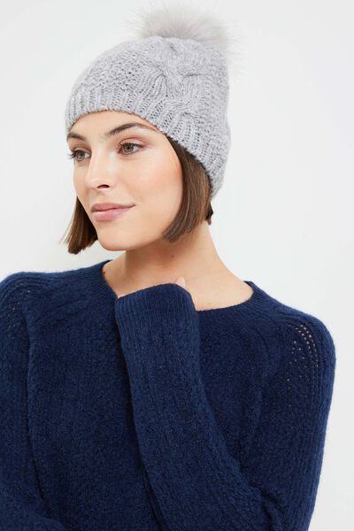 Bonnet torsadé femme