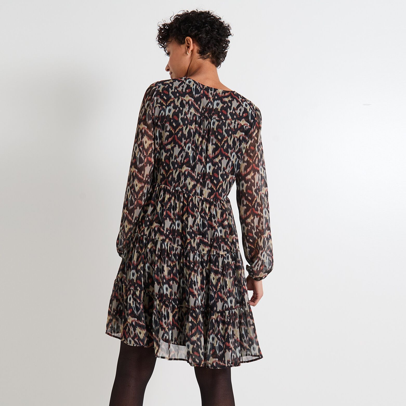 Robe col V femme