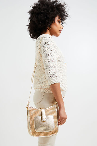 Sac bi-matière femme