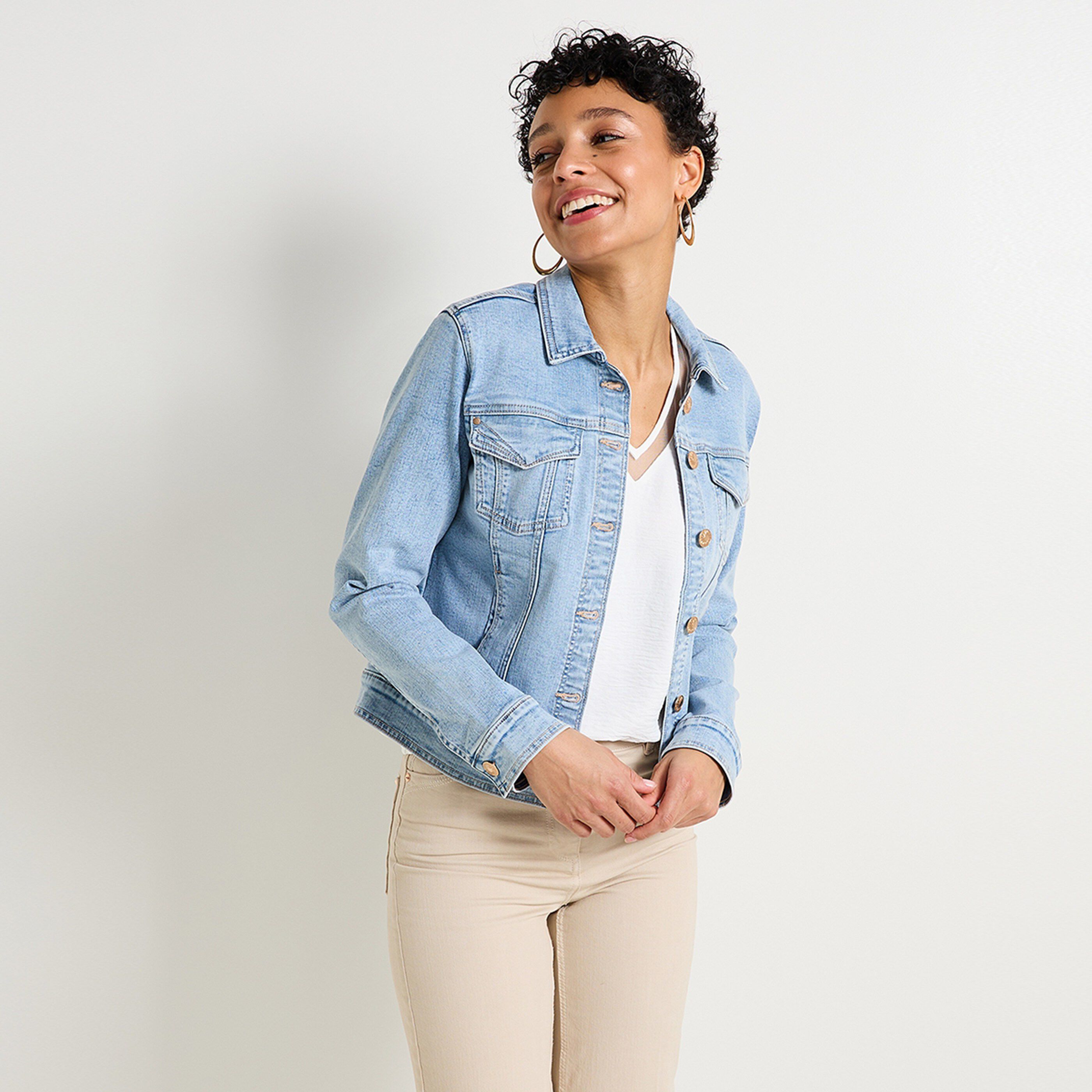 Veste en denim femme