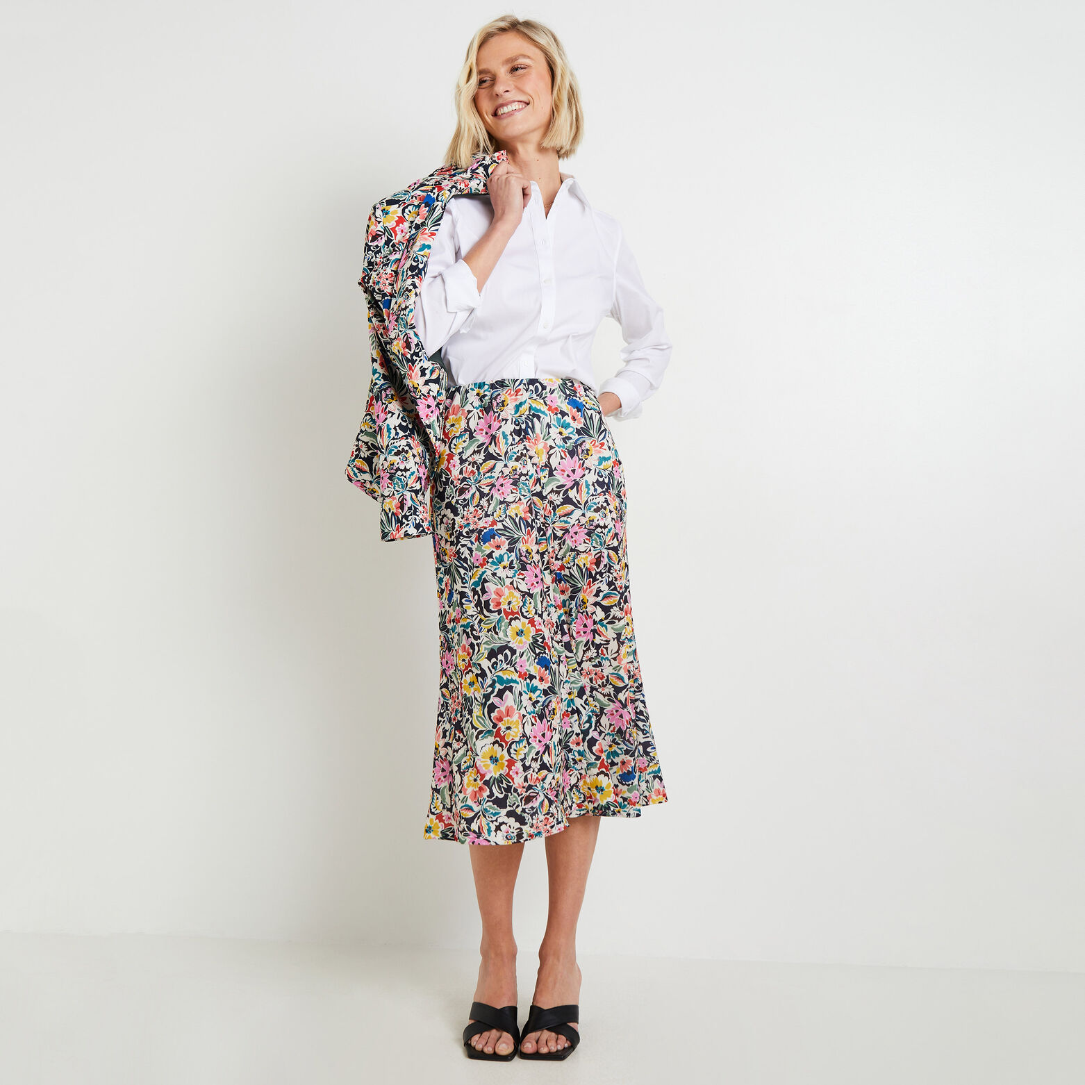 Veste blazer imprimé femme