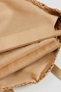 Sac rond paille femme