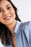 Chemise satinée à manches longues