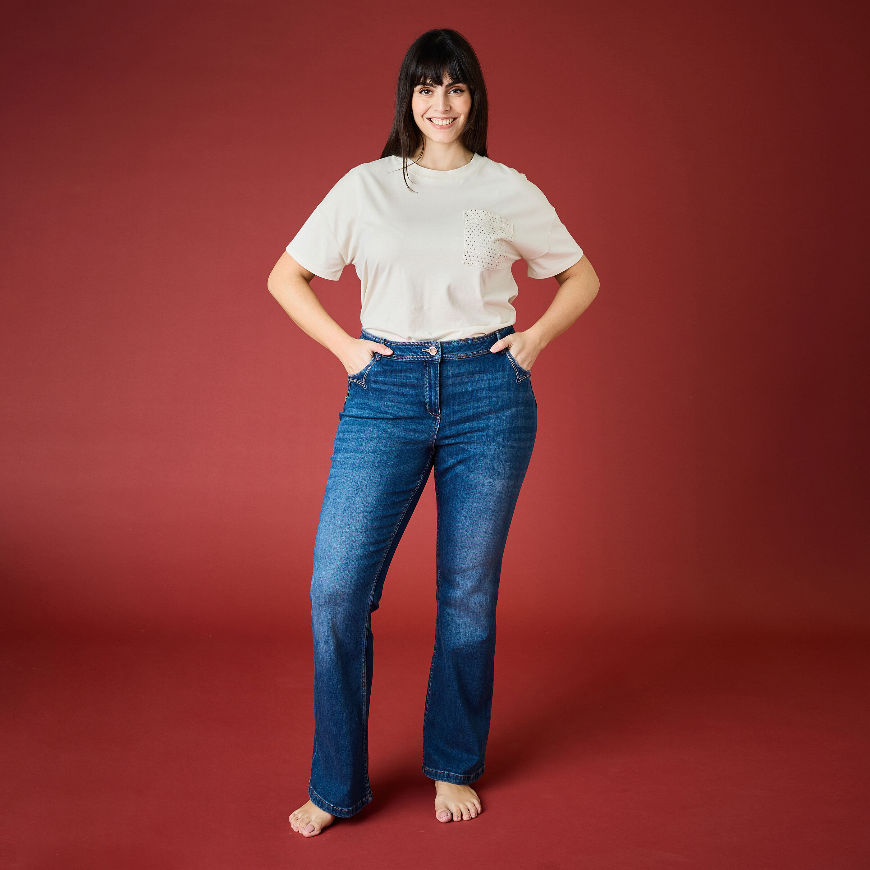 T-shirt col rond femme