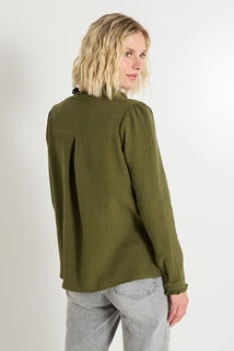 Blouse en gaze de coton femme