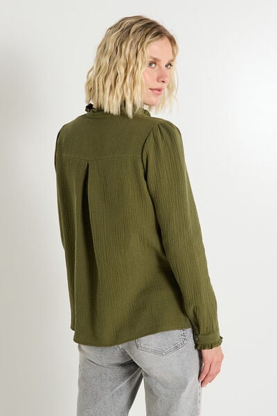 Blouse en gaze de coton femme