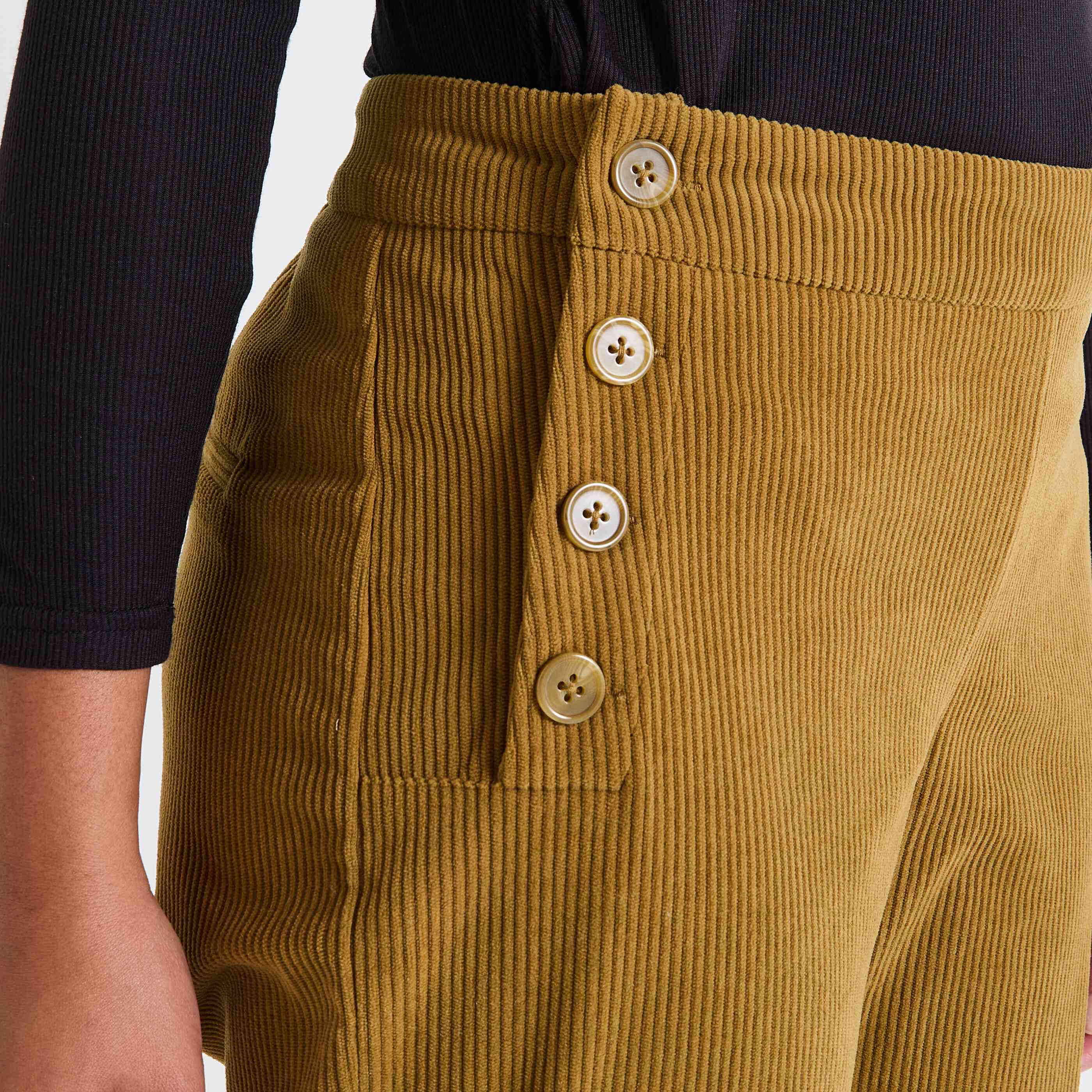 Pantalon velours femme