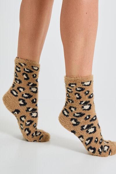 Chaussettes fluffy femme lot de 2 paires