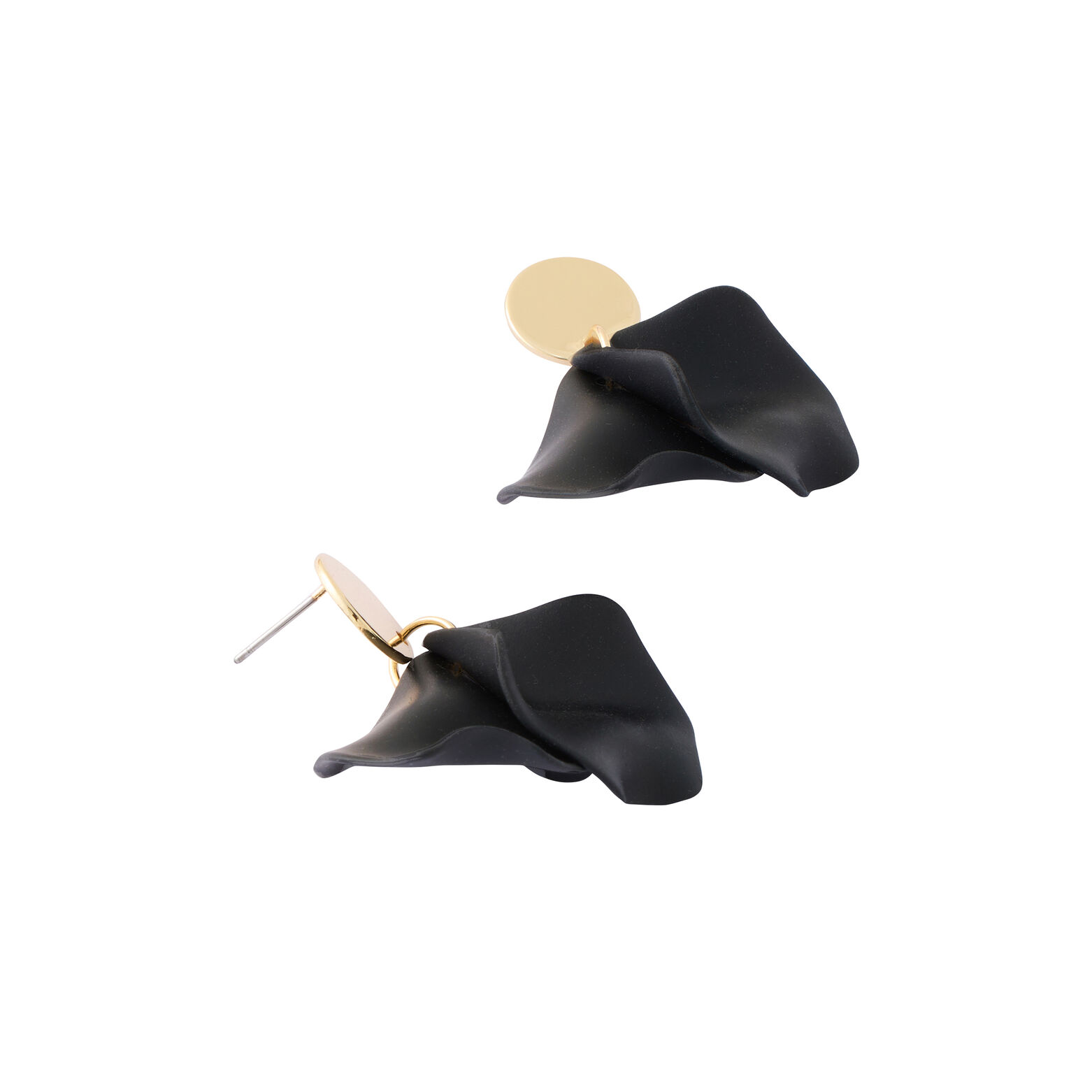 Boucles d'oreilles pétales en coating
