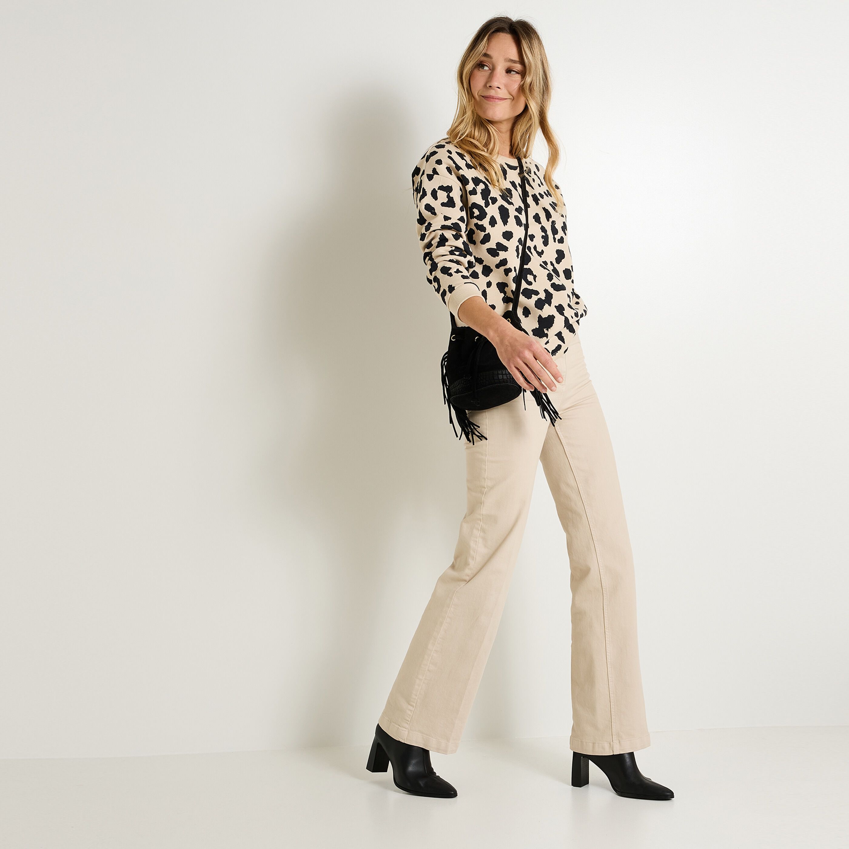 Sweat imprim&eacute; l&eacute;opard femme