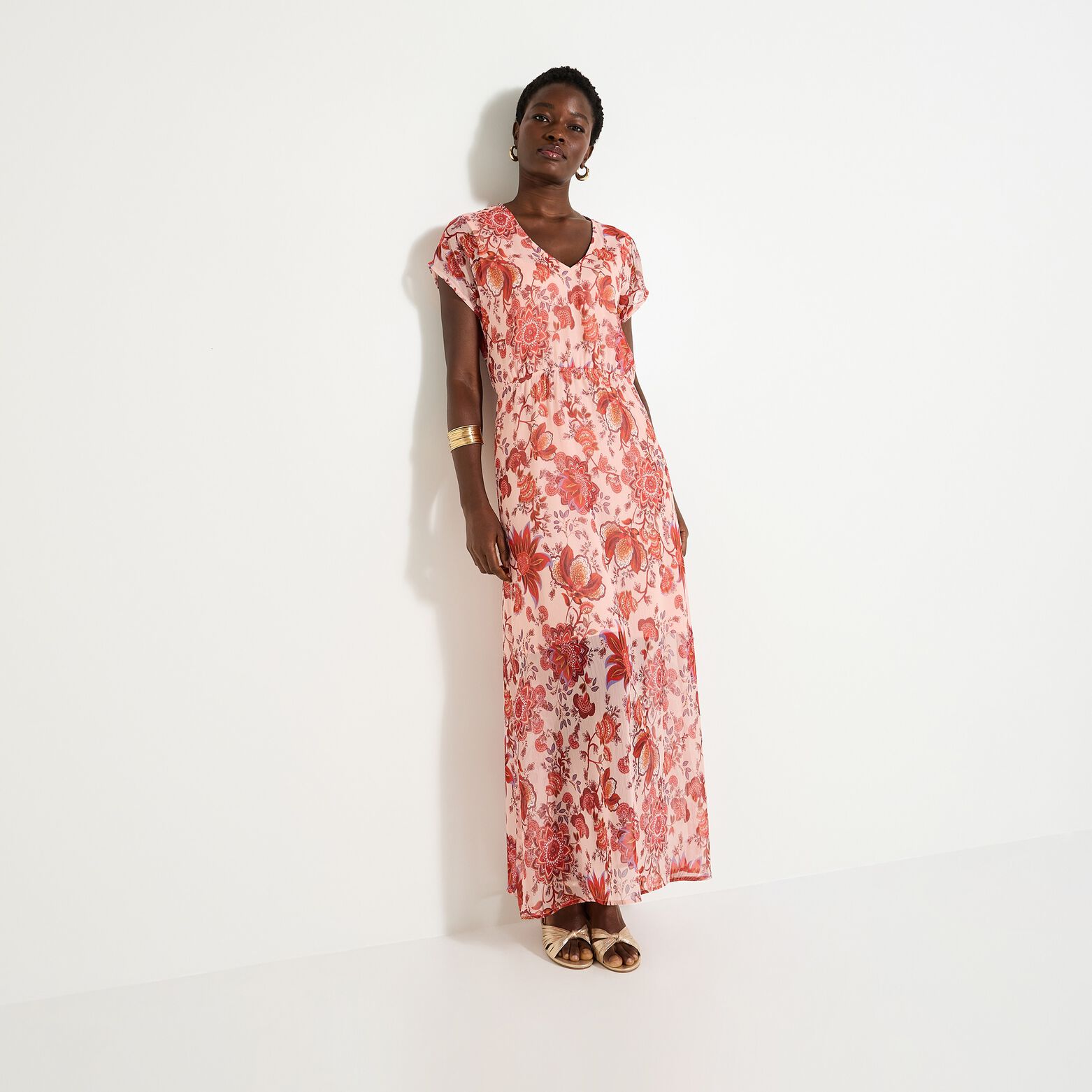 Robe imprimé fleuri femme