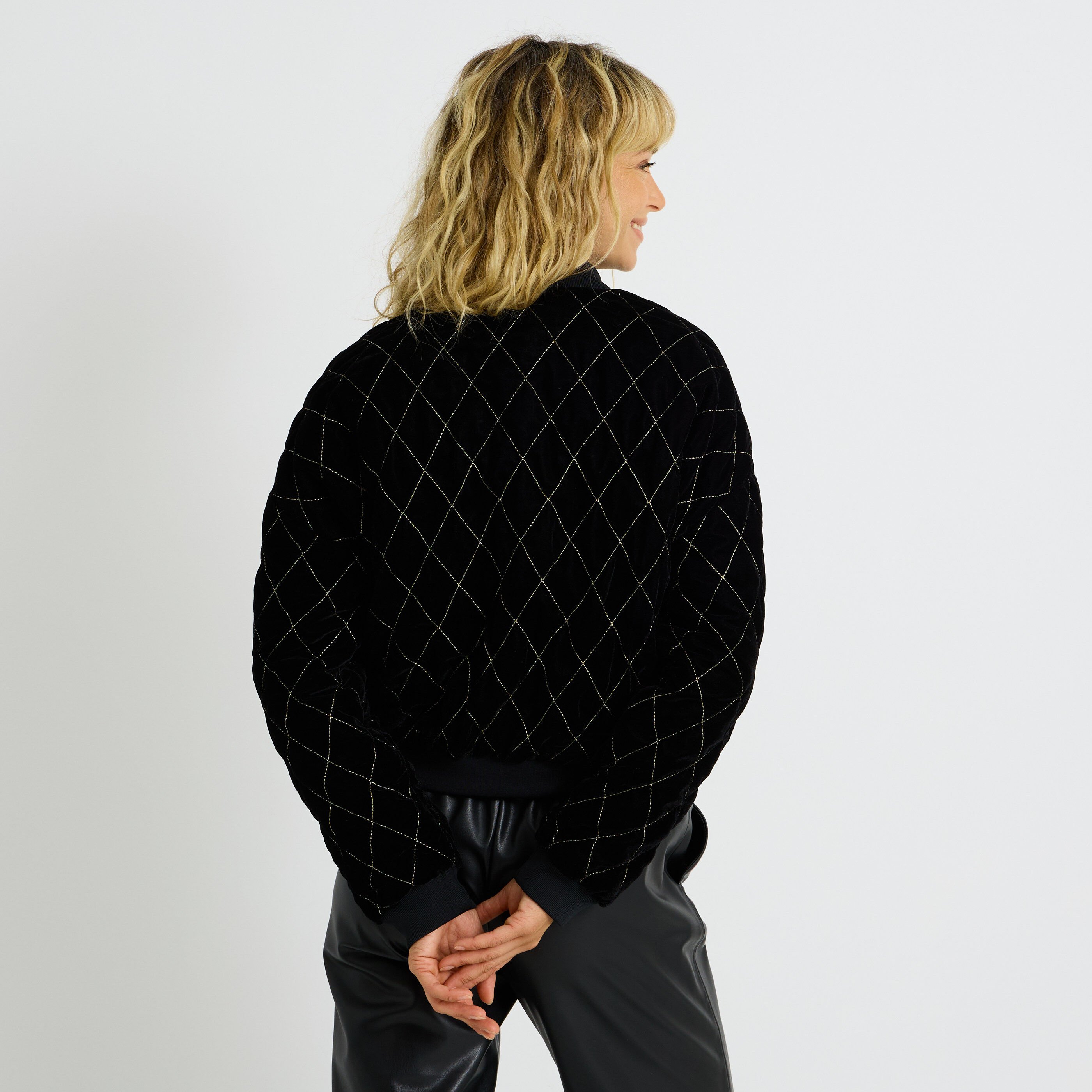 Bomber en velours femme