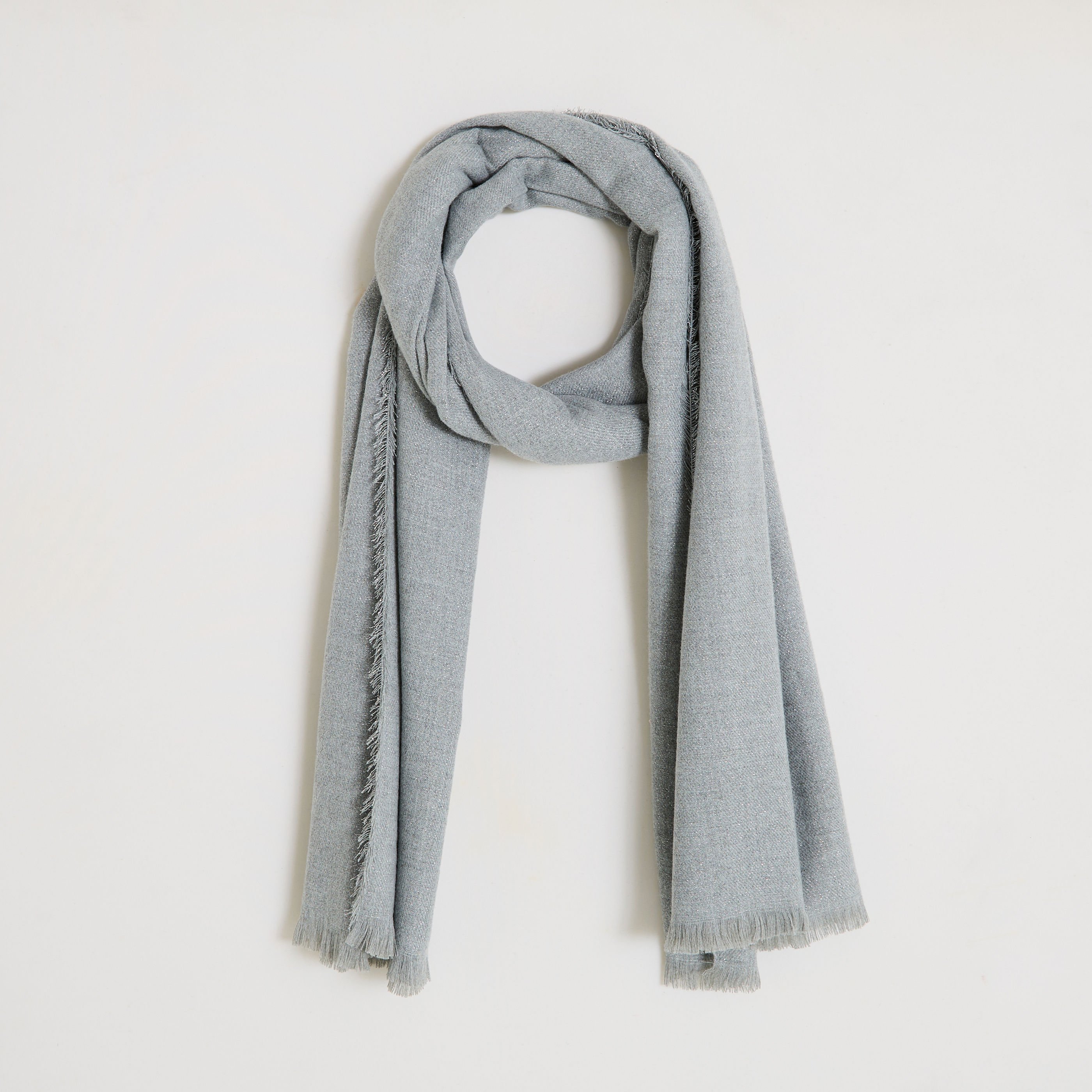 &Eacute;charpe unie brillante femme