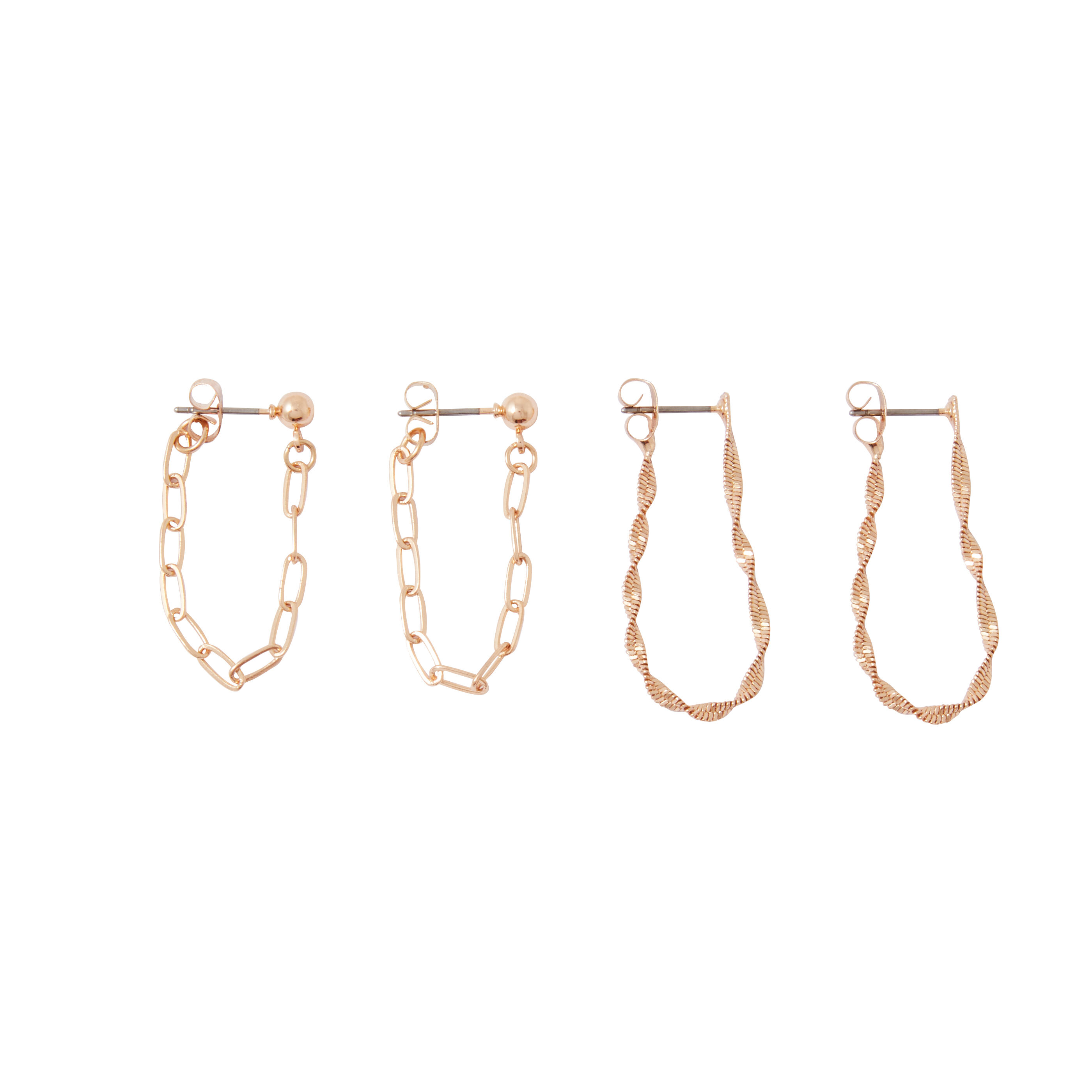 Set 2 paires de boucles d'oreilles