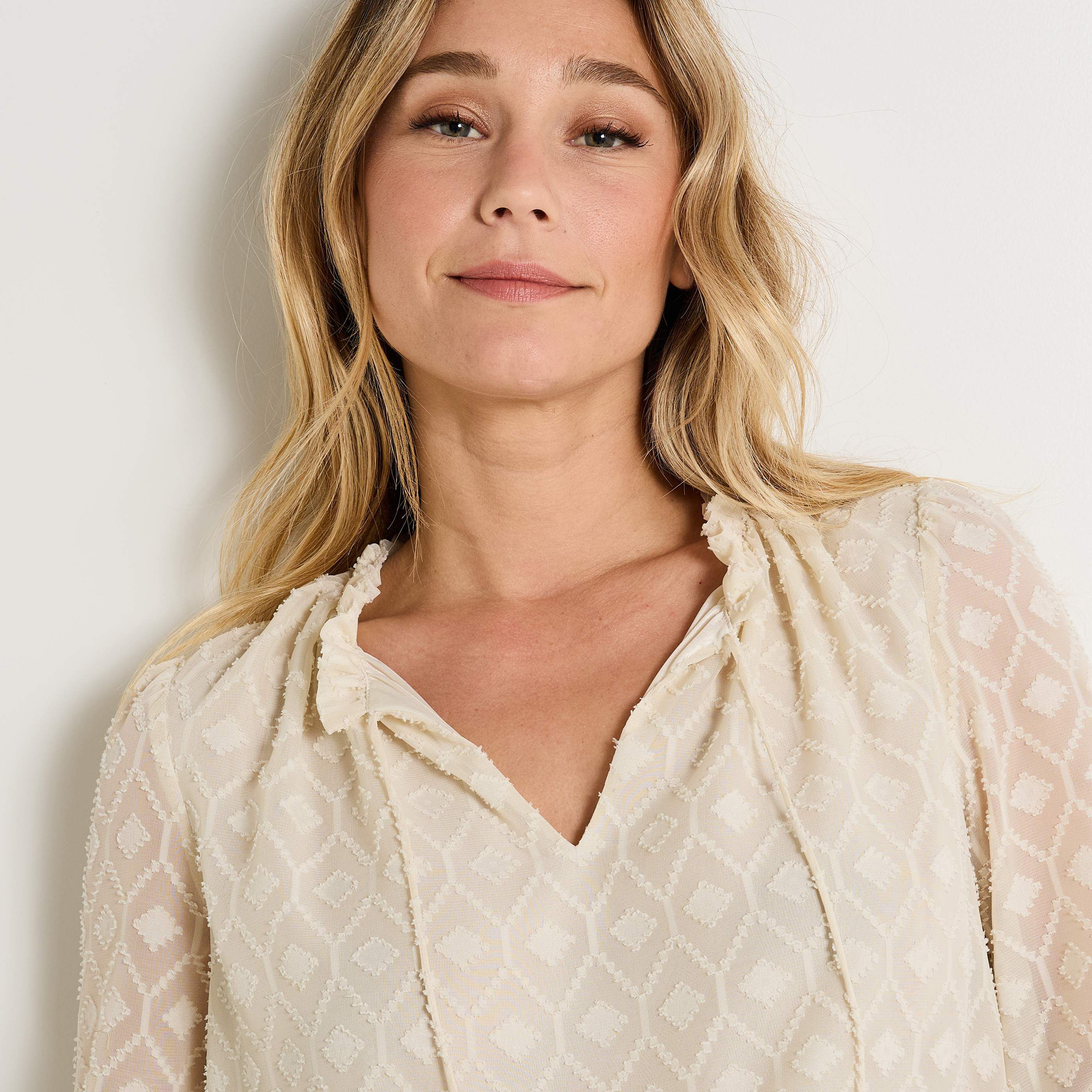 Blouse en jacquard femme
