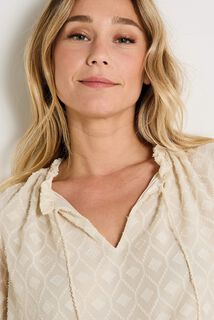 Blouse en jacquard femme