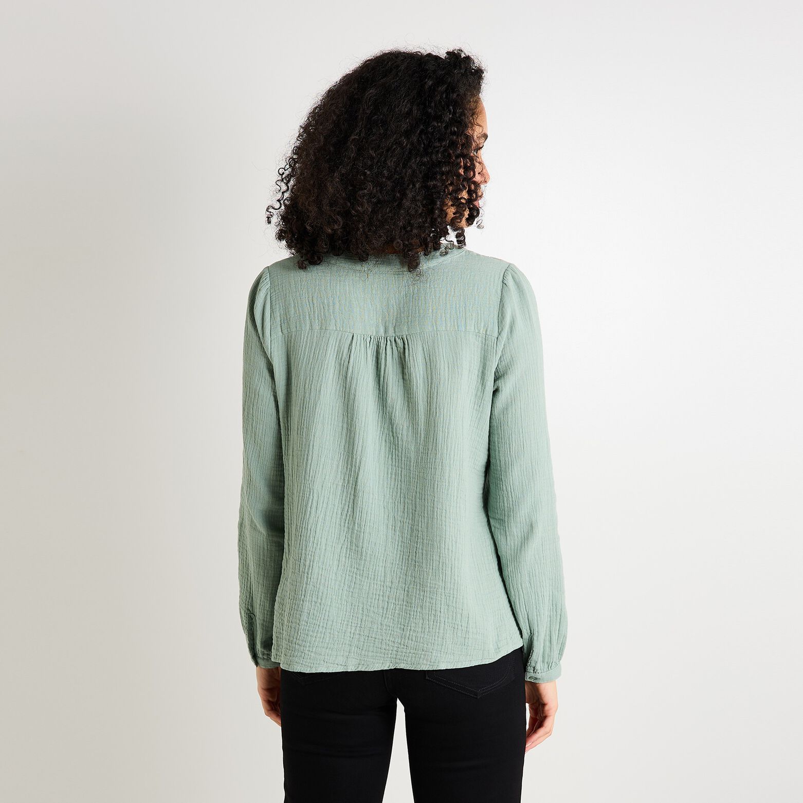 Chemise en gaze de coton femme