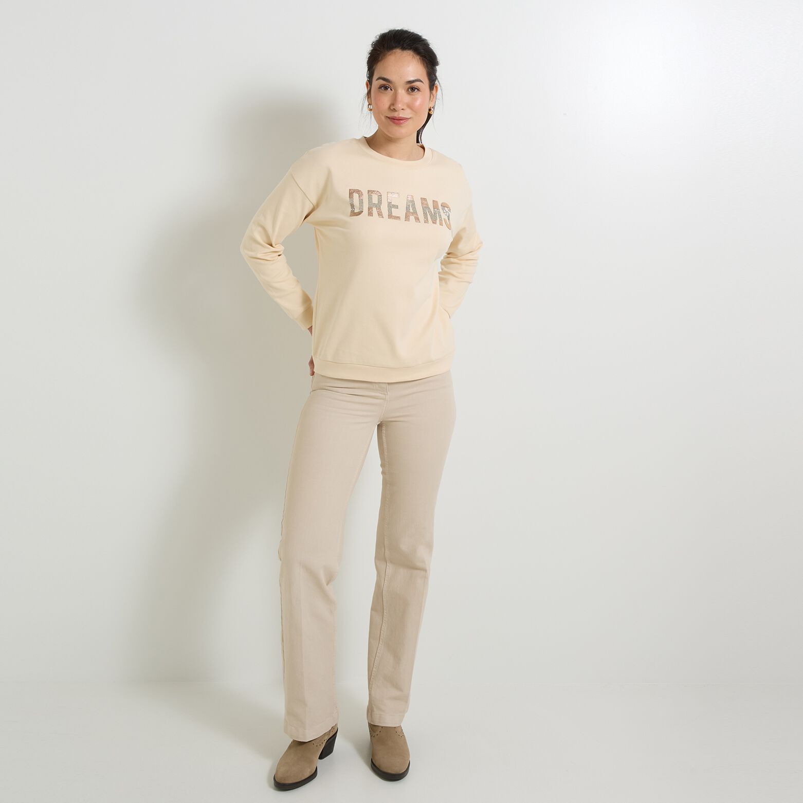 Sweat col rond femme