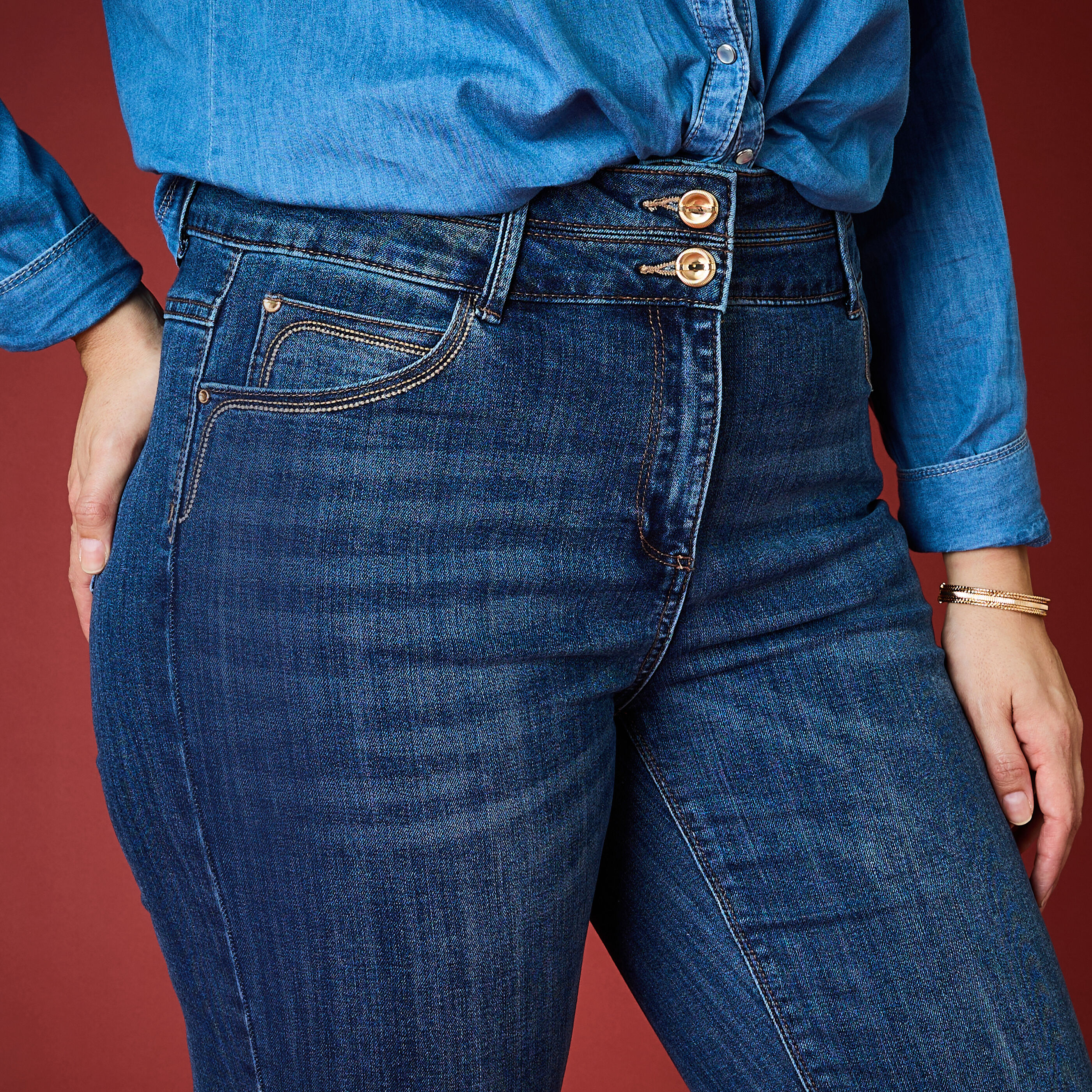 Jean droit ROME D02 femme