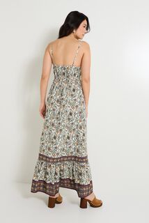Robe longue imprimée femme