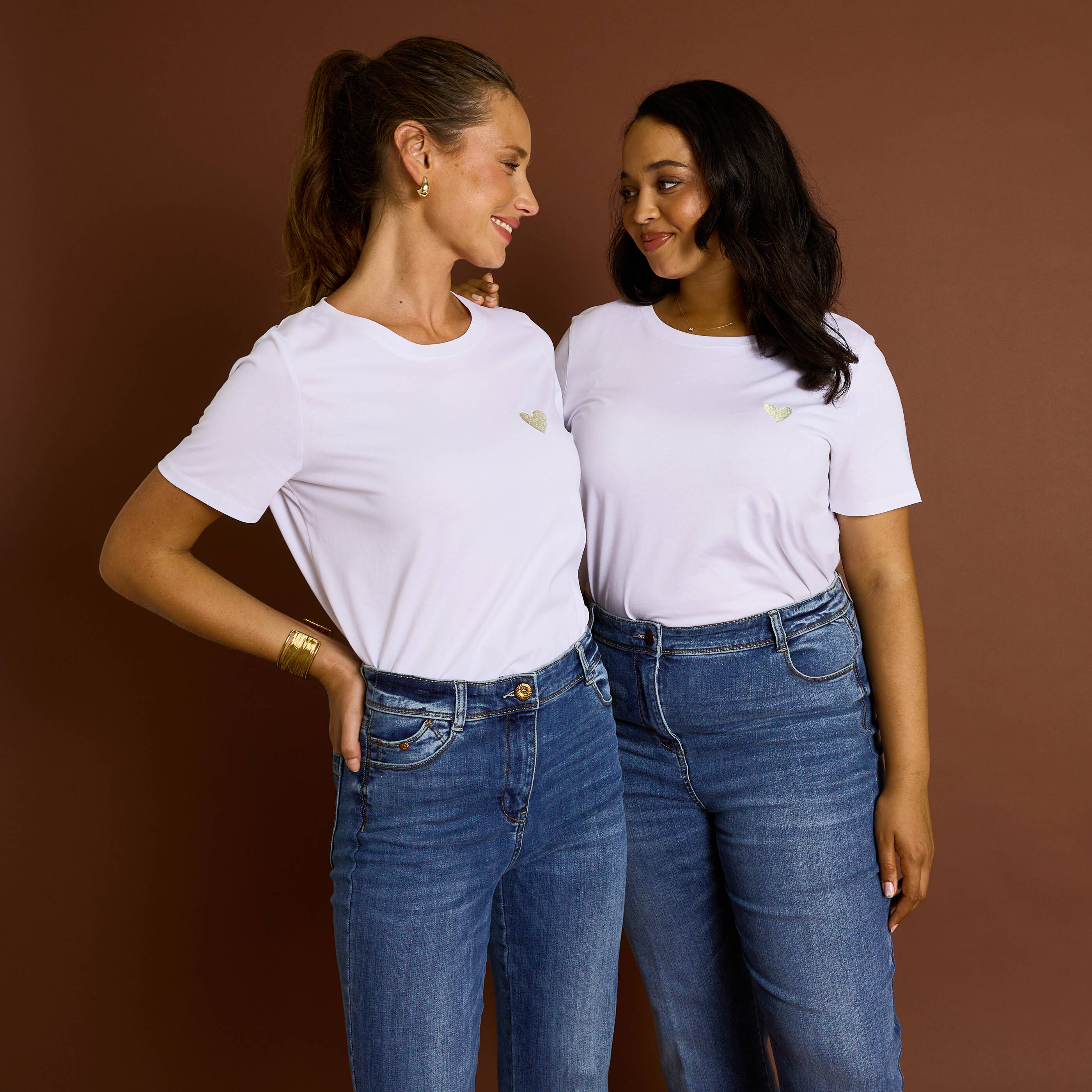T-shirt col rond femme