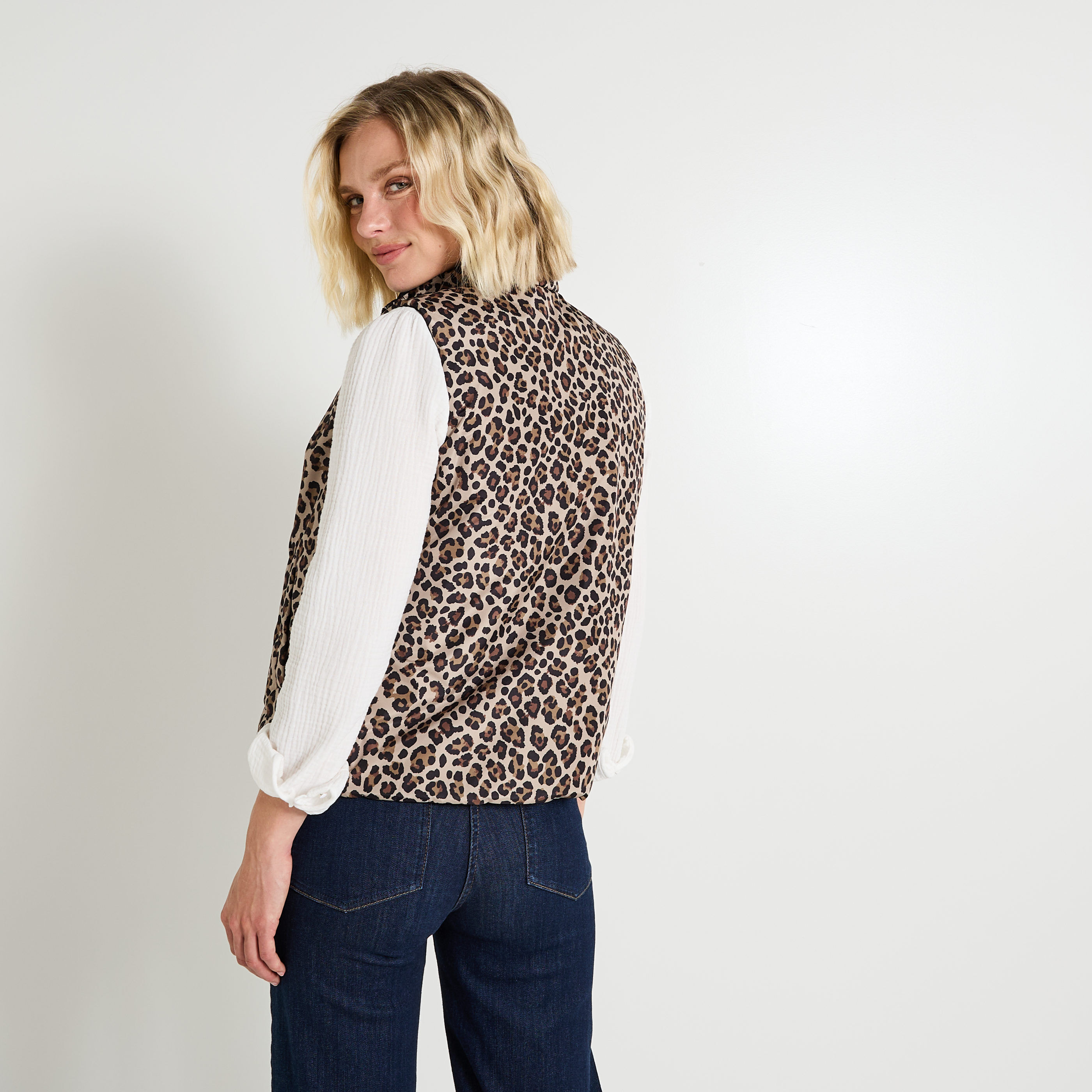 Doudoune sans manches r&eacute;versible femme