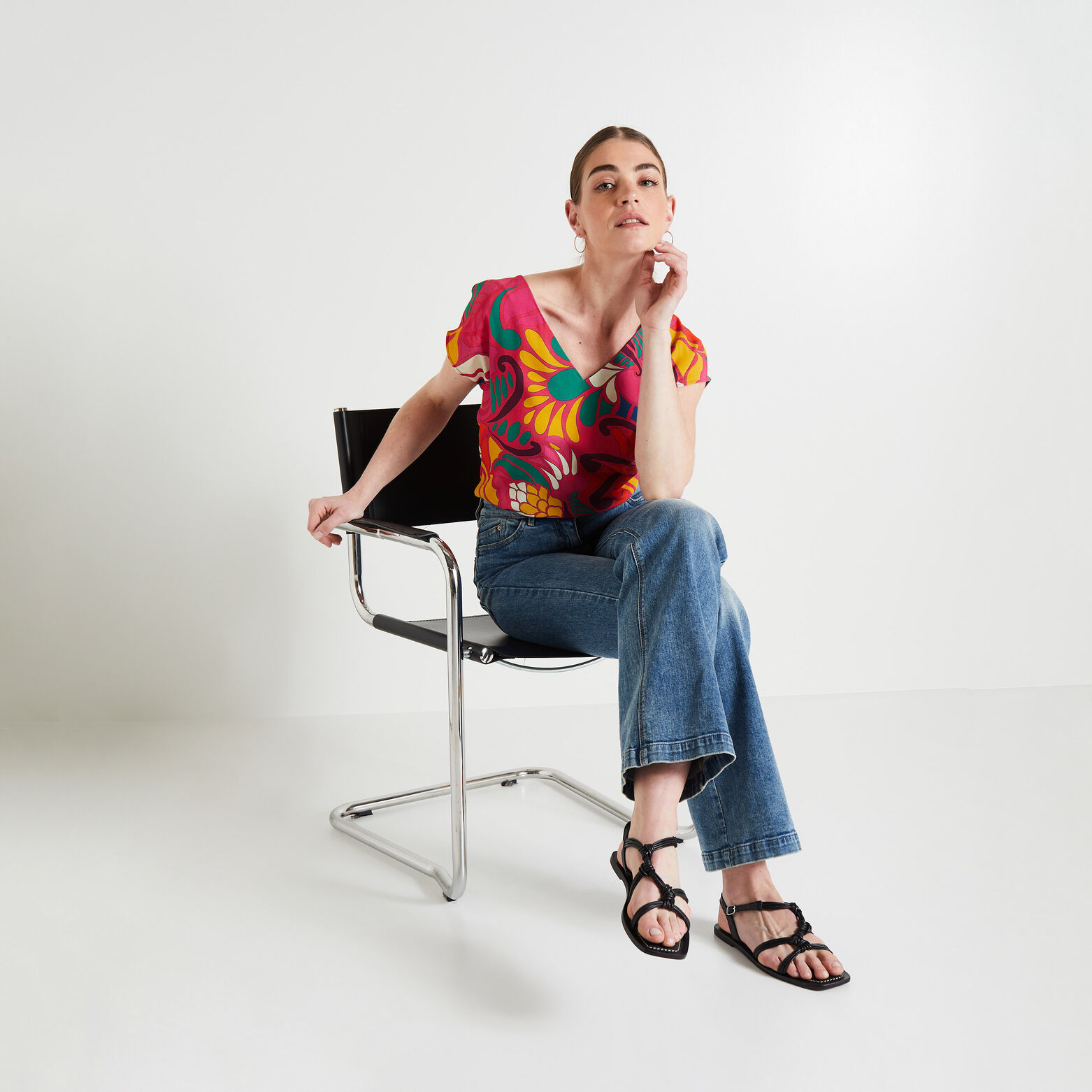 Blouse imprimée femme