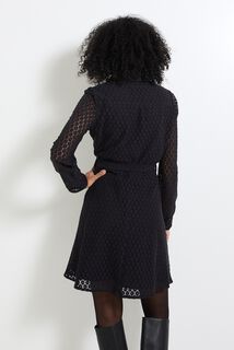 Robe détails ajourés femme