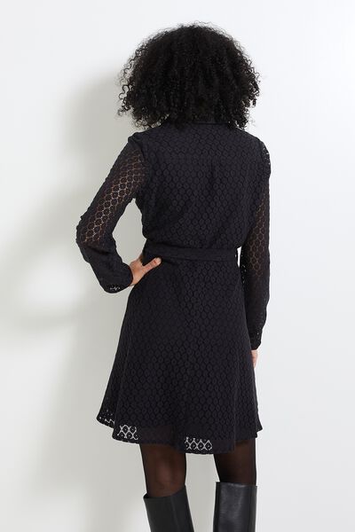 Robe détails ajourés femme