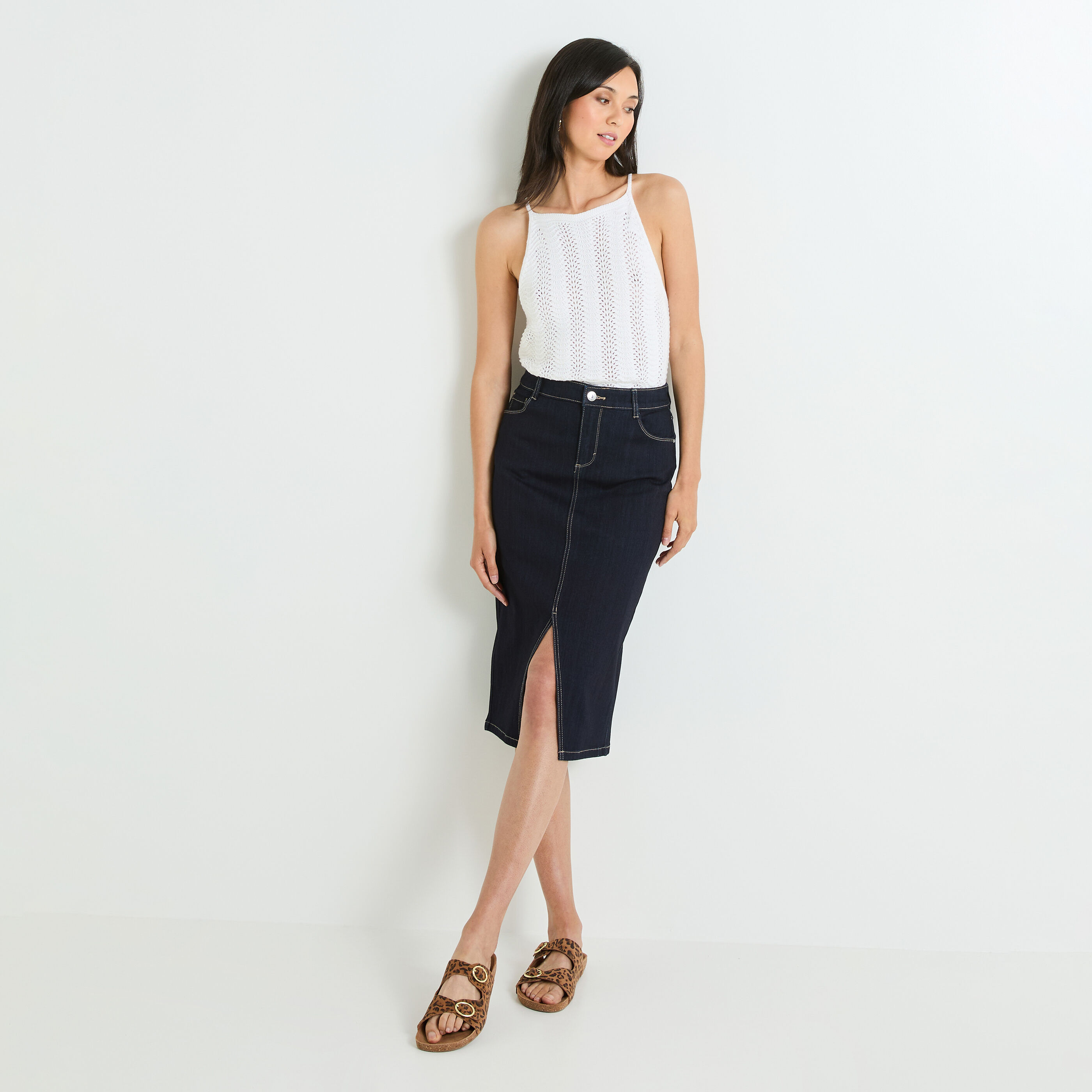 Jupe en jean femme